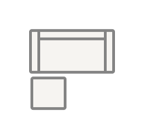 2-Seater Sectional 60