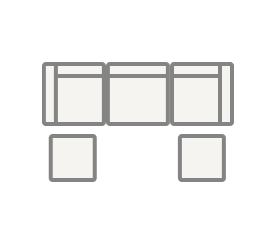 3-Seater U-Shaped Sectional 120