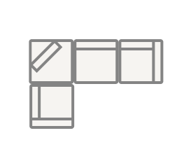 4-Seater L-Shaped Sectional 120