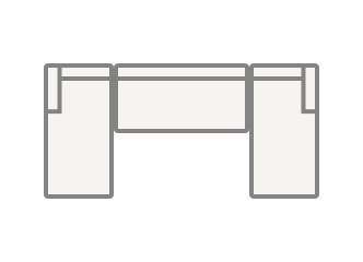 4-Seater U-Shaped Sectional w/ Double Chaise 136