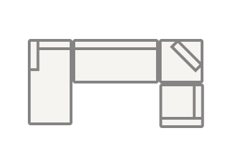 5-Seater U-Shaped Sectional w/ Chaise 138