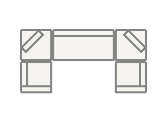 6-Seater U-Shaped Sectional 140