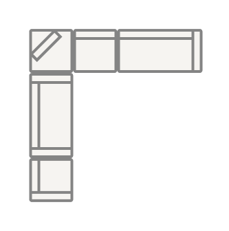7-Seater L-Shaped Sectional 140