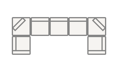 7-Seater U-Shaped Sectional 200