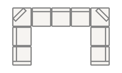 9-Seater U-Shaped Sectional 200